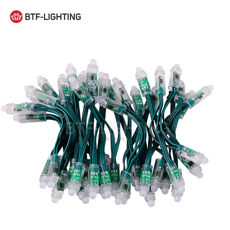 50pcs 12V WS2811 12mm Christmas IP68 waterproof led string